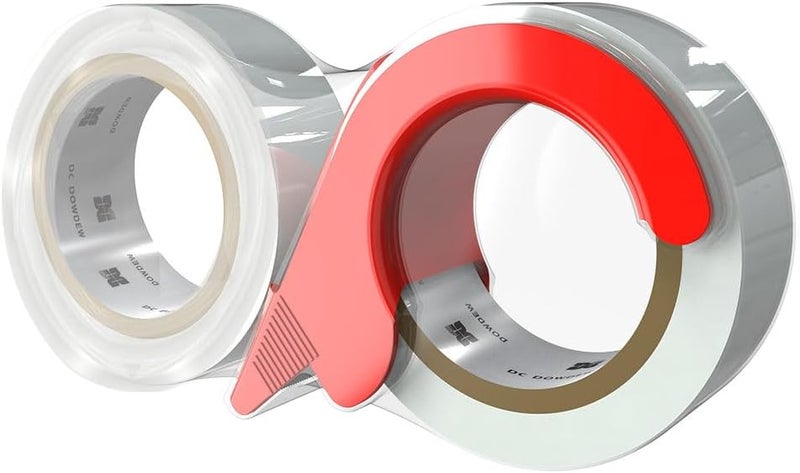 DowDew [110 Total Yards] Clear Packing Tape with Dispenser [2 Pack] Packaging Tape 1.88 Inch x 55 yd Refill Rolls for Shipping Mailing Moving - Image 2